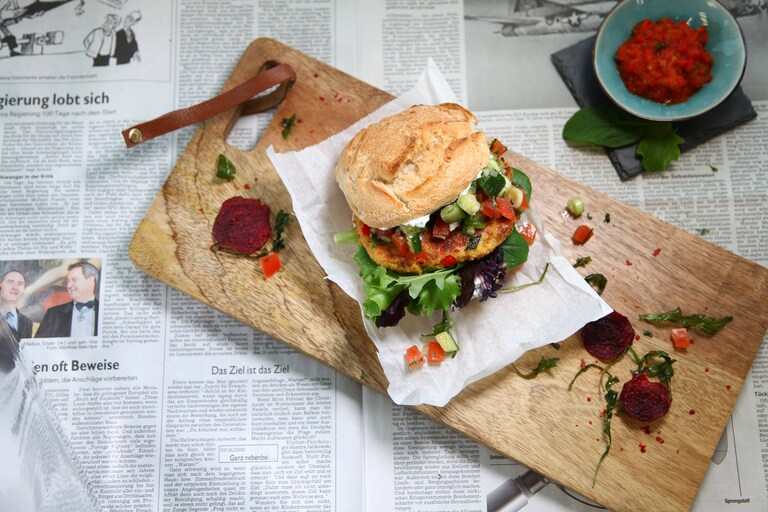 Galettes de légumes et couscous