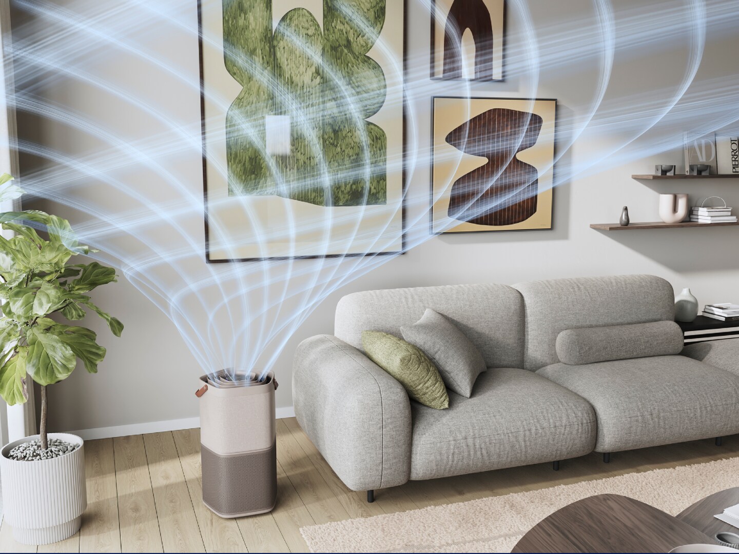 Pure A9 d’Electrolux dans un grand appartement spacieux