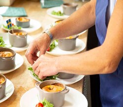 Clafoutis tomates et roquette