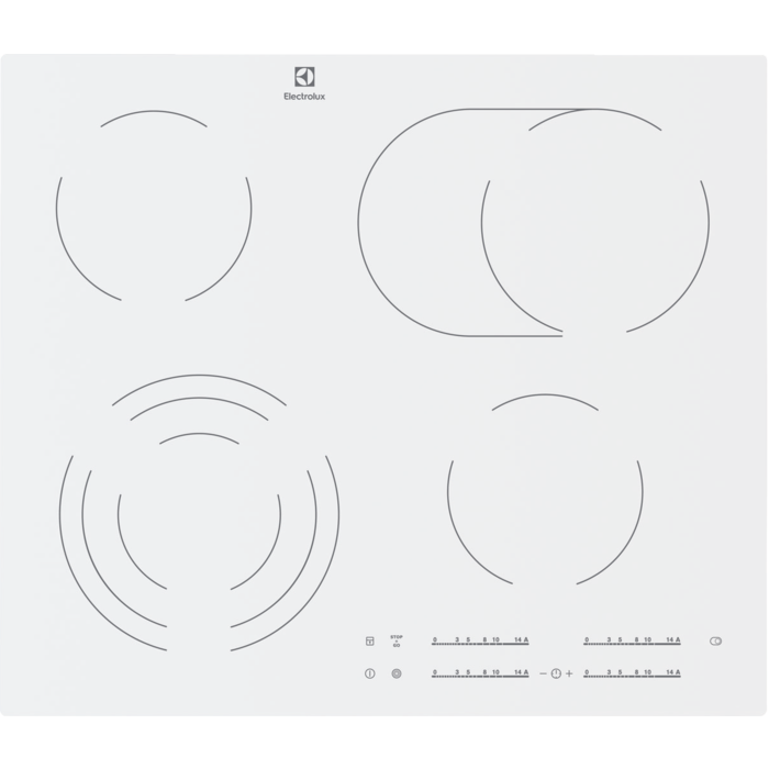 Electrolux - Plaque électrique et vitrocéramique - EHF6547IW1