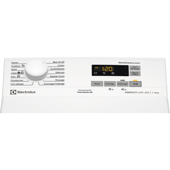 Electrolux - Lave-linge chargement par le dessus - EW6T3264EK
