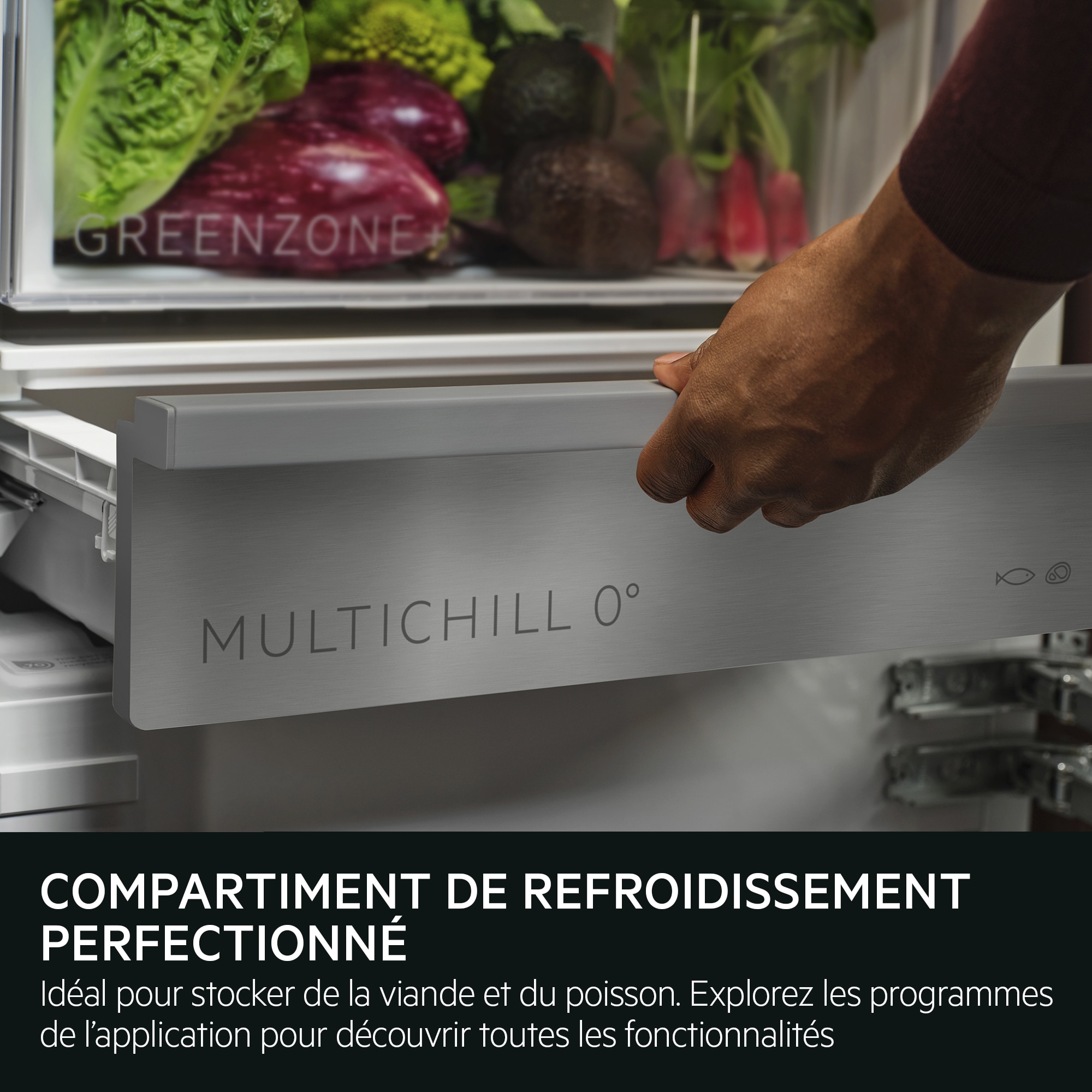 AEG - Réfrigérateur/congélateur combiné encastrable - TSC9V181BS