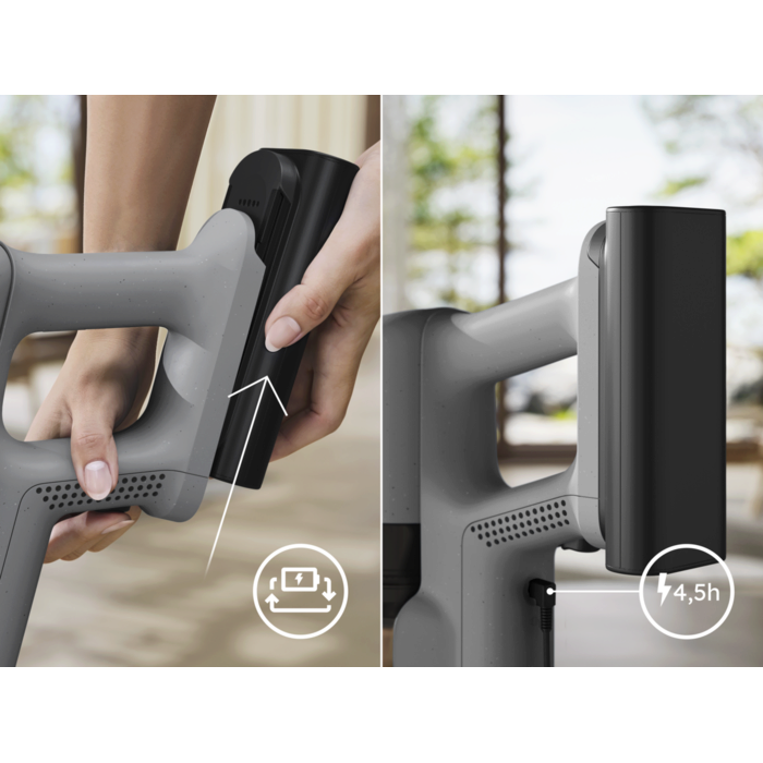 Charge right on the product – automatic protection stops overcharging