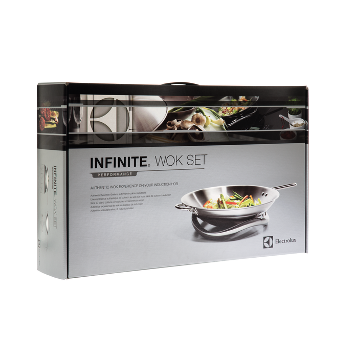 Electrolux - Wok induction bombé avec support - INFI-WOK