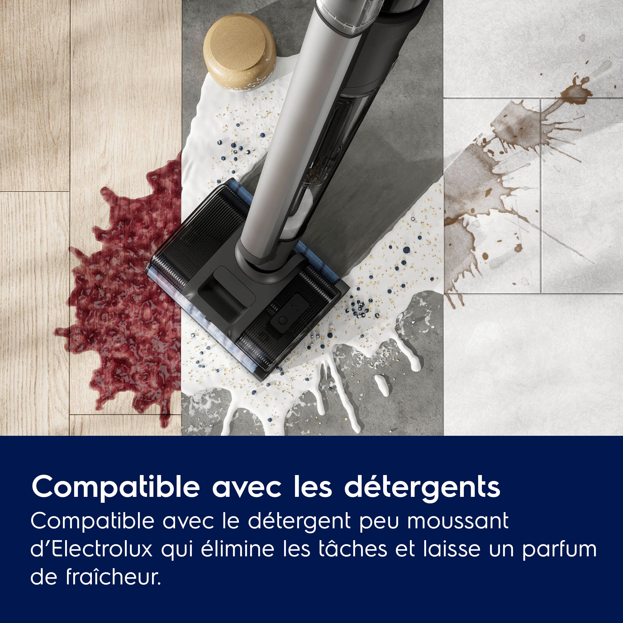 Electrolux - Aspirateur laveur sans fil - EW82U1DB