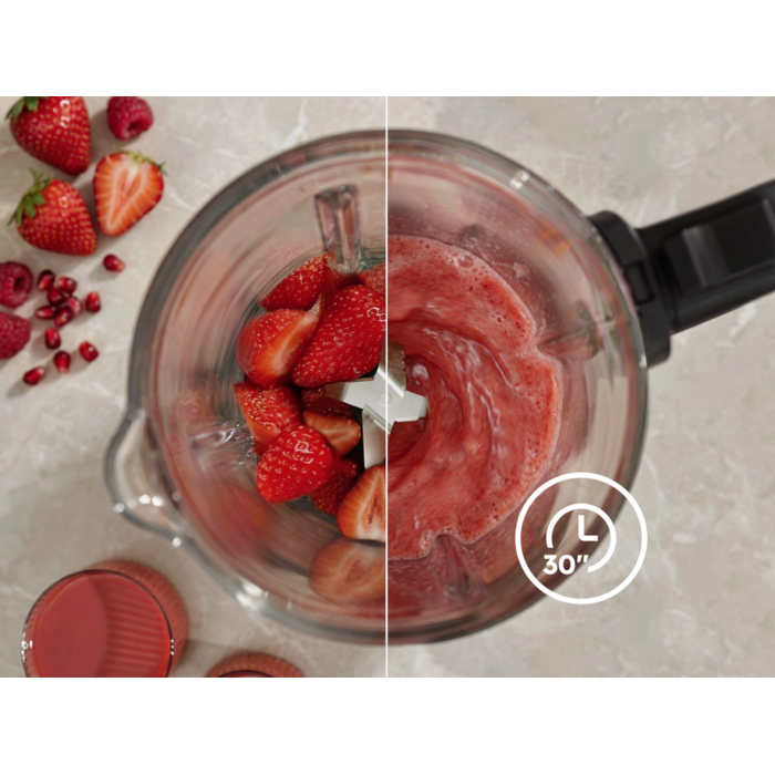 Smooth blends in as little as 30 seconds with vortex effect.