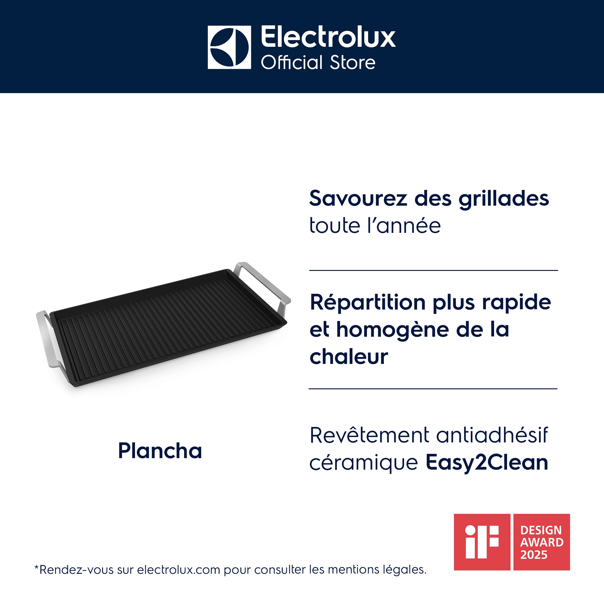 Electrolux - Plancha Gril - E9HHPG11