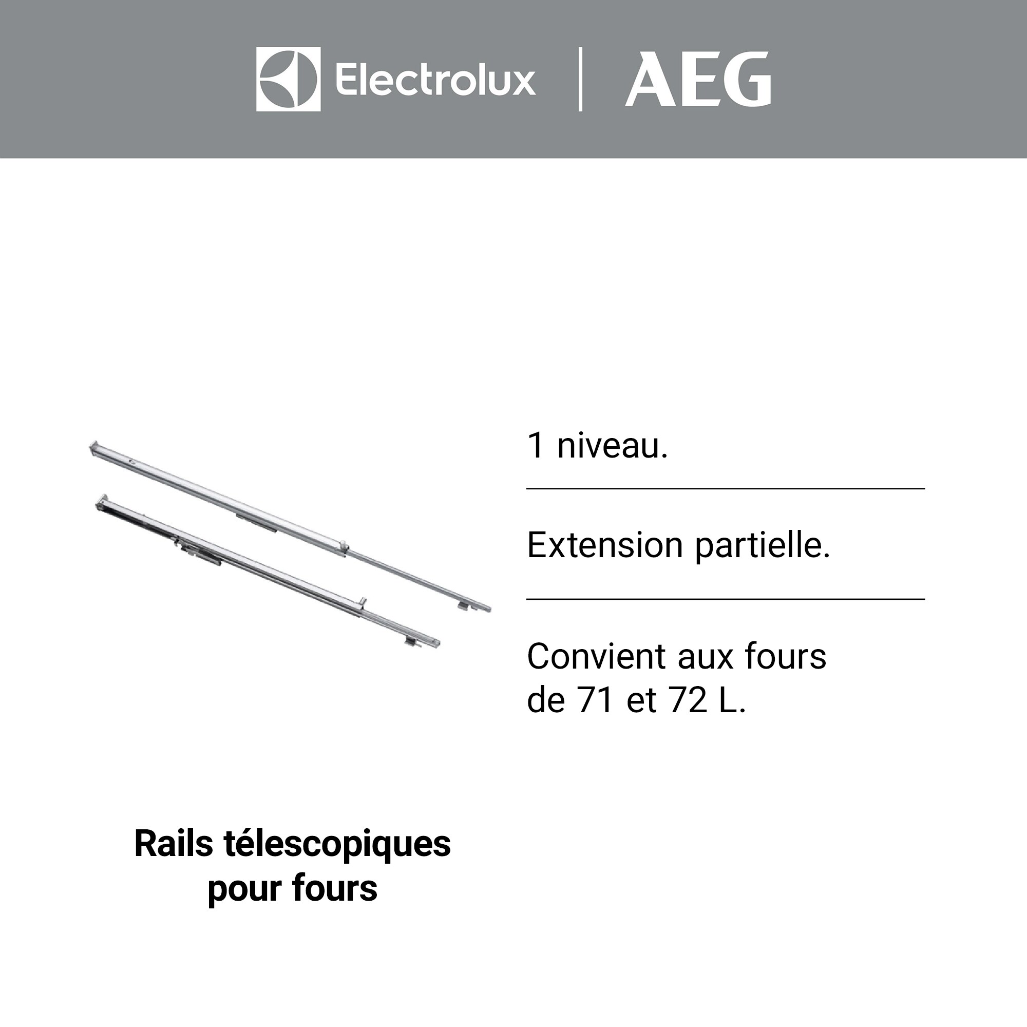 Electrolux - Rails télescopiques - E4OHTR111