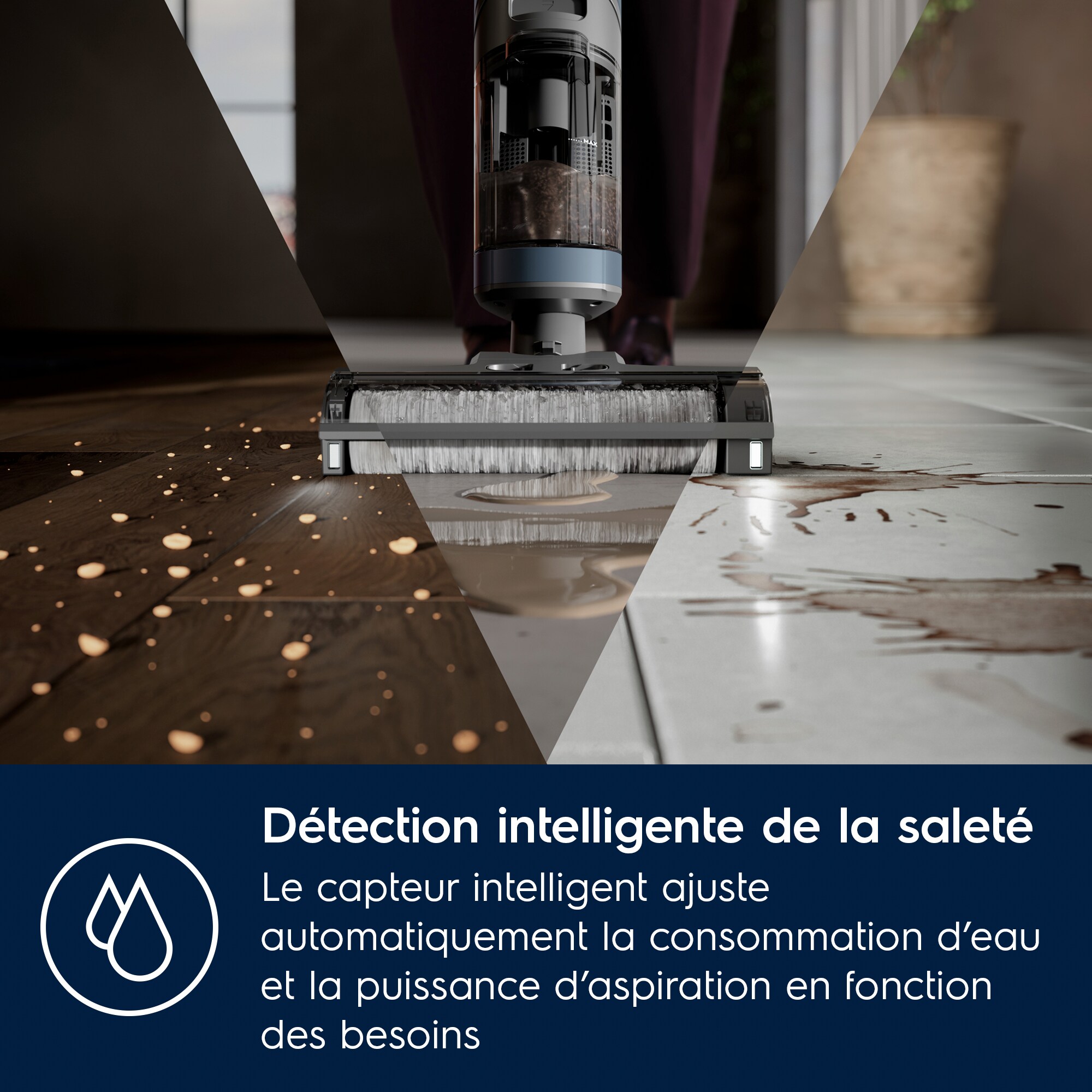 Electrolux - Aspirateur laveur sans fil - EW81U3DB