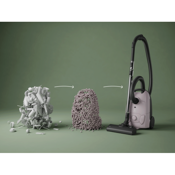 bagged cleaner and main nozzle made with up to 37% recycled plastic for a more mindful choice.