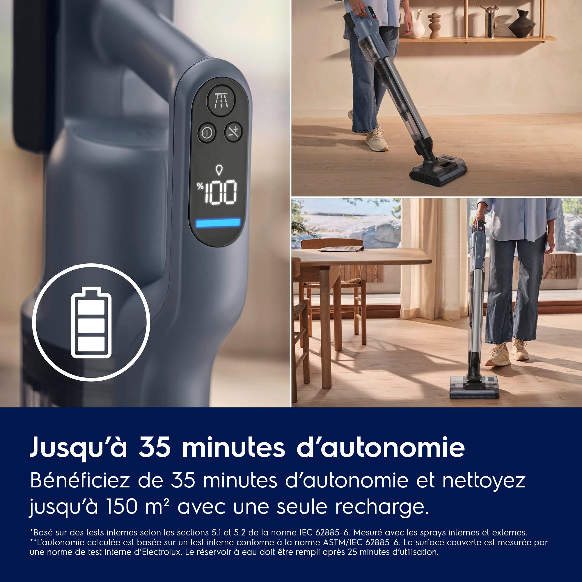 Electrolux - Aspirateur laveur sans fil - EW82U1DB