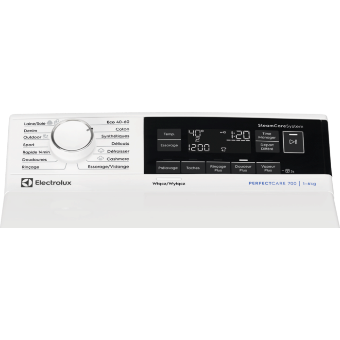 Electrolux - Lave-linge chargement par le dessus - EW7T3632PA