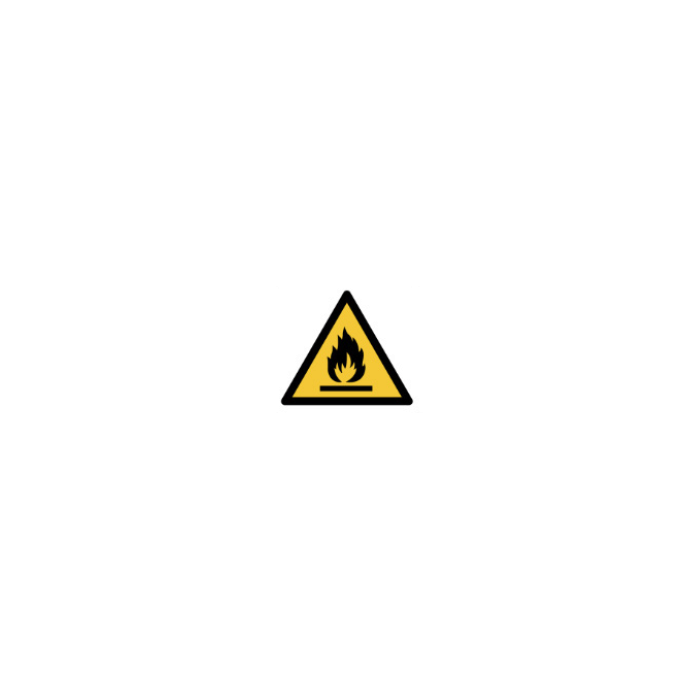 Warning! flammable materials