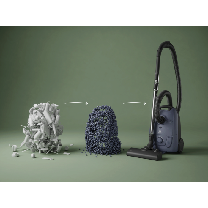 bagged cleaner and main nozzle made with up to 37% recycled plastic for a more mindful choice.