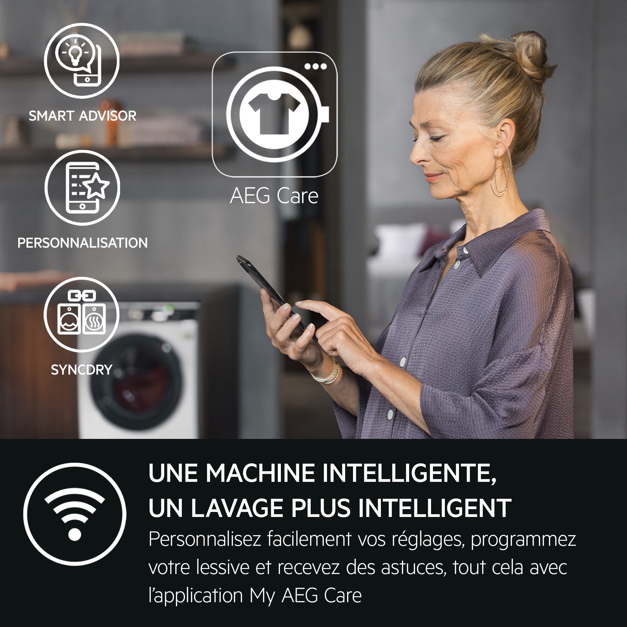 AEG - Lave-linge 9 kg - LFR73H942V