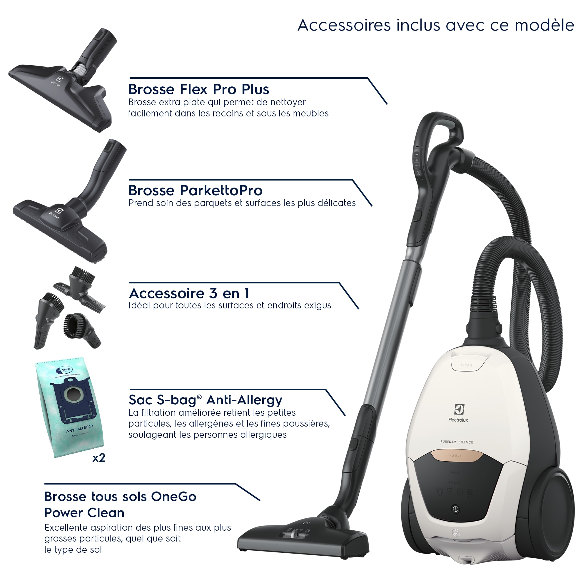 Electrolux - Aspirateur avec sac - PD82-ALRG