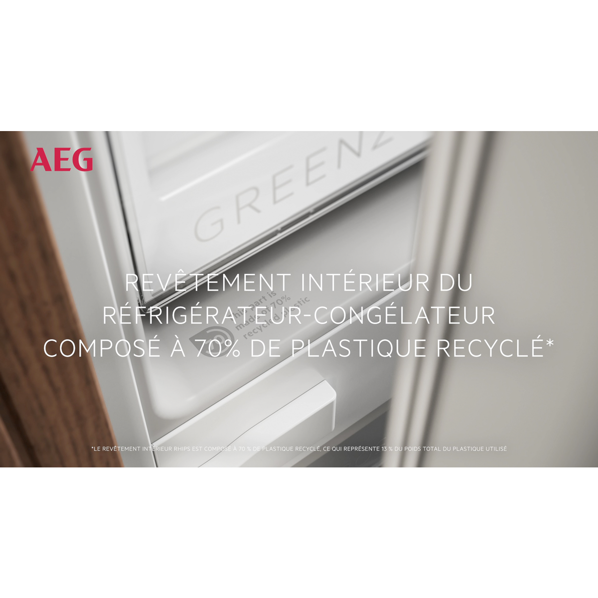 AEG - Réfrigérateur/congélateur combiné encastrable - TC7CS181DF