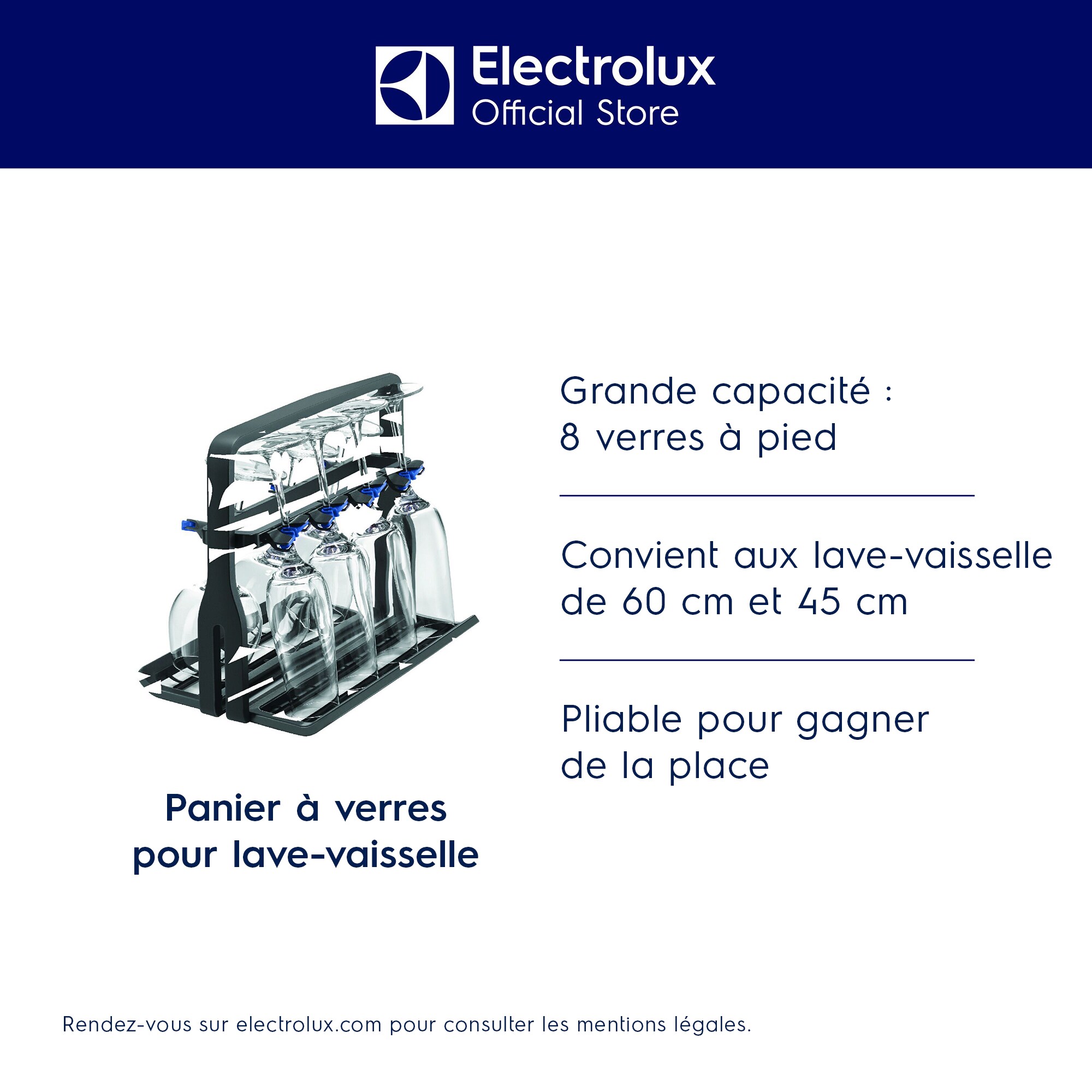 Electrolux - Panier à verres pour lave-vaisselle - E9DHGB01