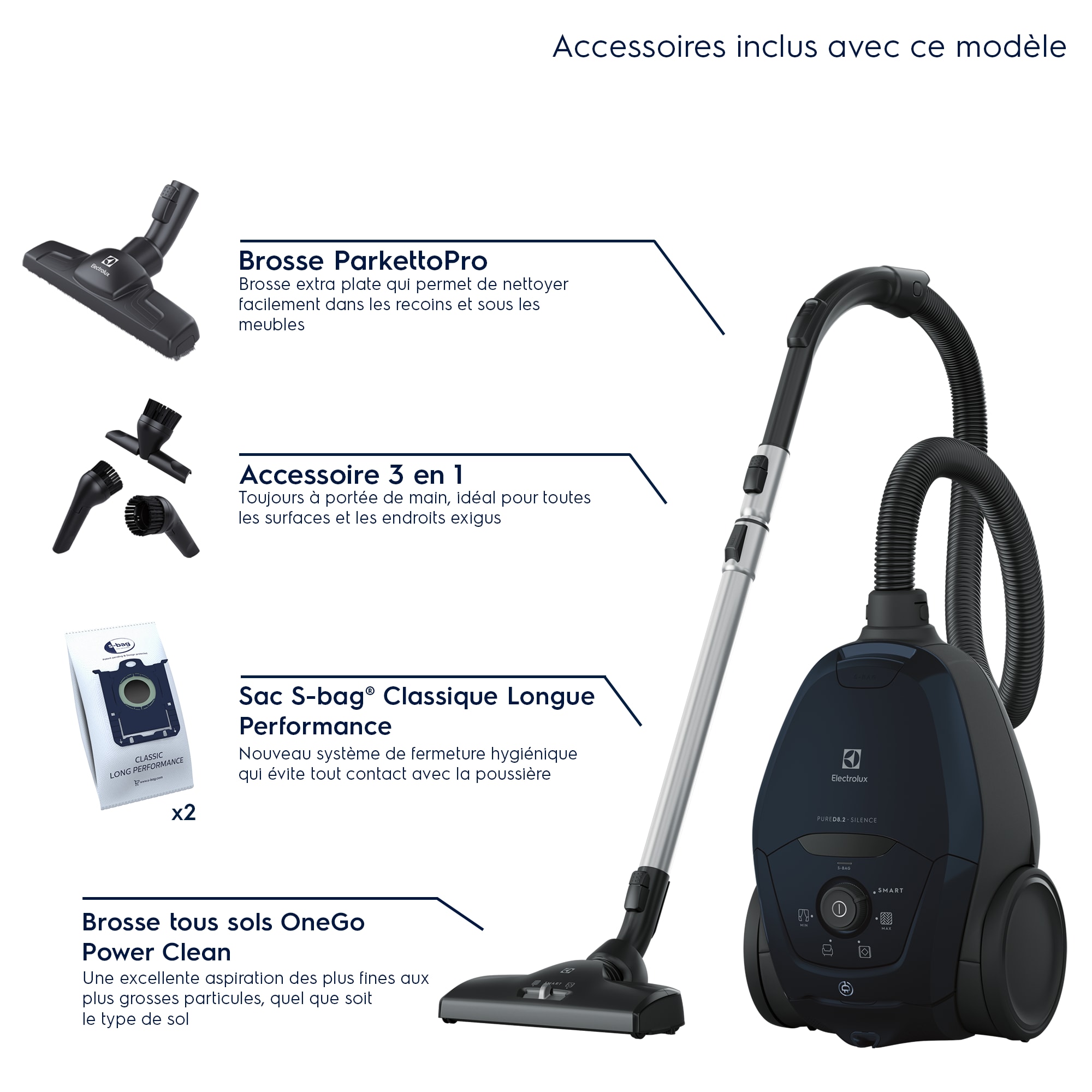 Electrolux - Aspirateur avec sac - PD82-4ST