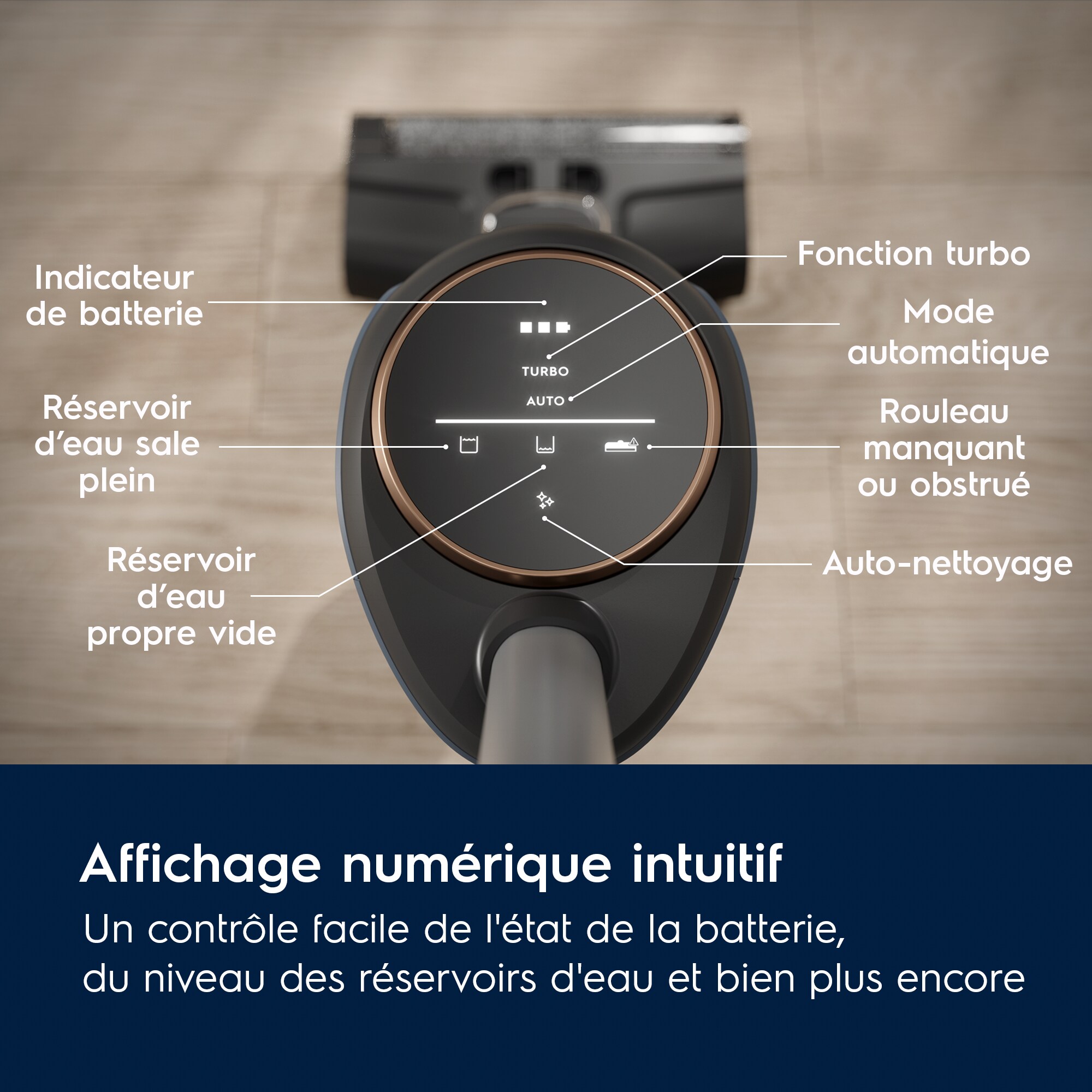 Electrolux - Aspirateur laveur sans fil - EW81U3DB