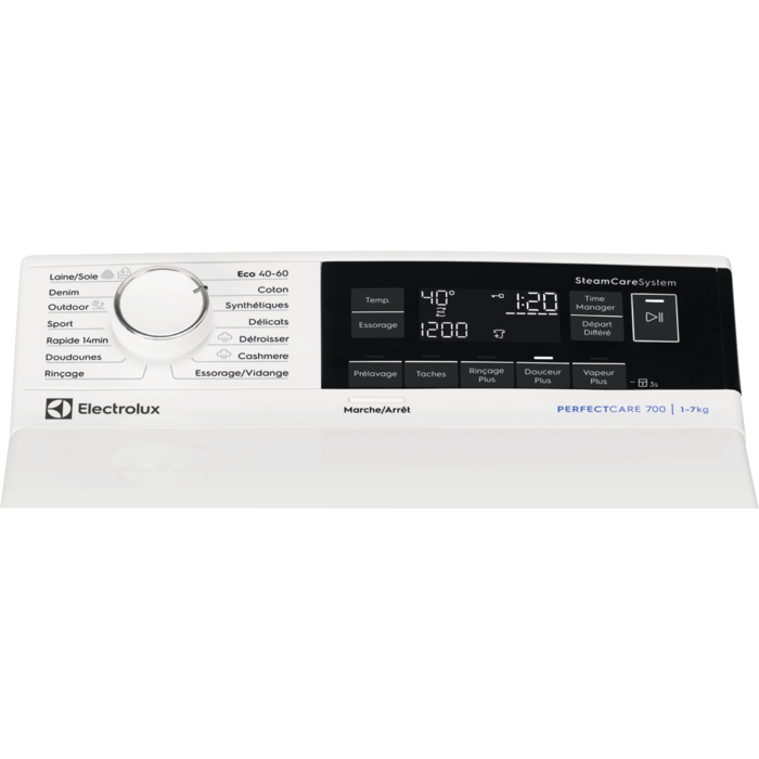 Electrolux - Lave-linge chargement par le dessus - EW7T3733DV