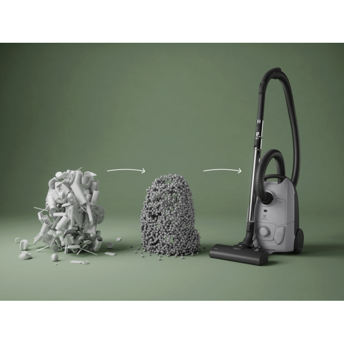 bagged cleaner and main nozzle made with up to 37% recycled plastic for a more mindful choice.