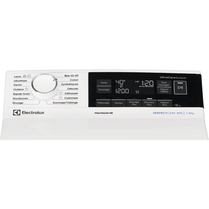 Electrolux - Lave-linge chargement par le dessus - EW8T3376HL