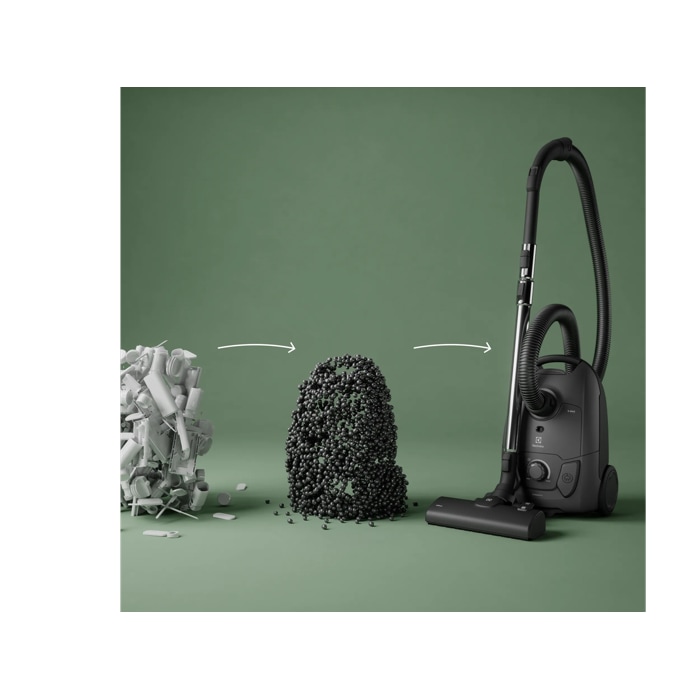 bagged cleaner and main nozzle made with up to 37% recycled plastic for a more mindful choice.