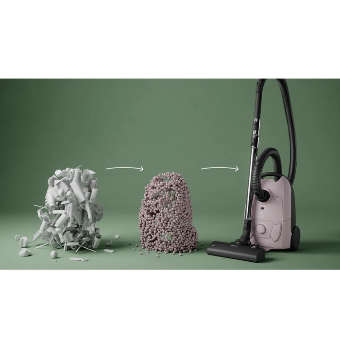 bagged cleaner and main nozzle made with up to 37% recycled plastic for a more mindful choice.