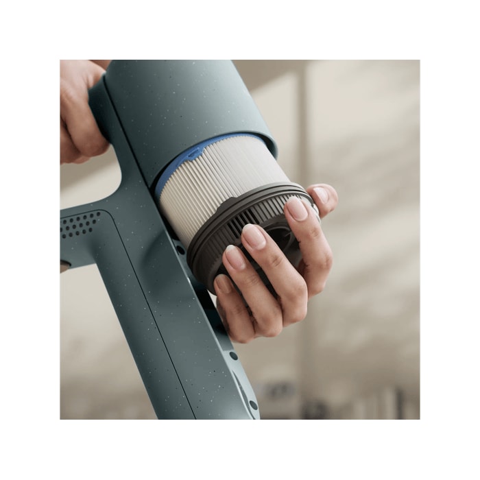 Reusable, washable post-motor filter that enhances filtration performance and releases clean air into your home.