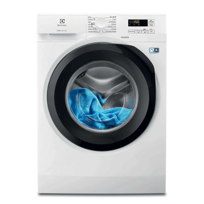 ELECTROLUX Lave-linge hublot Pose-libre TimeCare 8 kg  EW5F8145BD