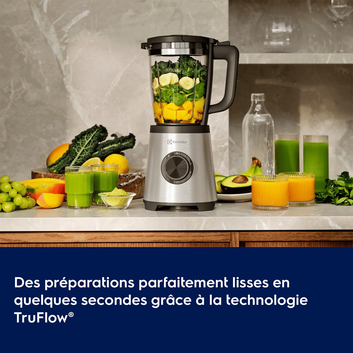 Des préparations parfaitement lisses en quelques secondes grâce à la technologie TruFlow®