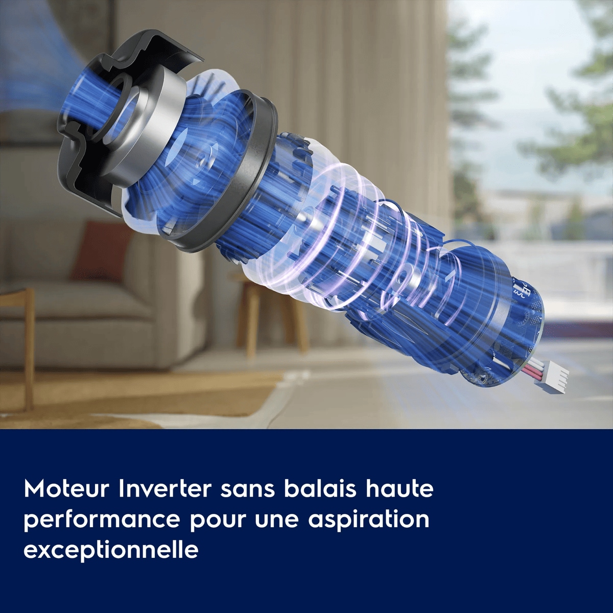 Moteur Inverter sans balais haute performance pour une aspiration exceptionnelle