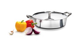 Rondeau Infinite Chef Collection garni d'ail, de poivrons, et d'oignons