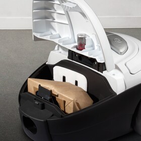 The vacuum bag of an Electrolux vacuum cleaner