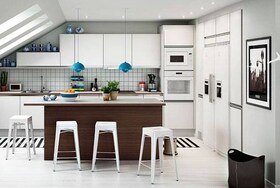 Image over a kitchen