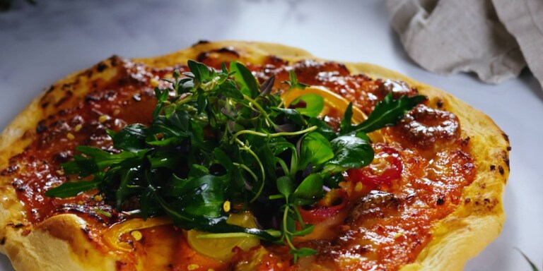 Pizza au four vapeur