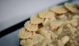 tarte aux pommes décorée