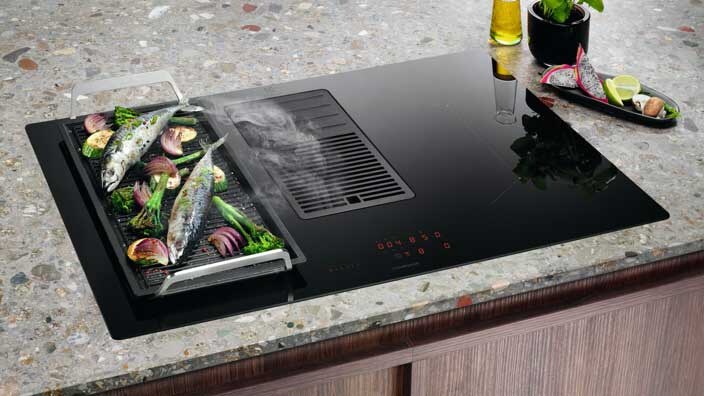 Plaque de cuisson induction aspirante