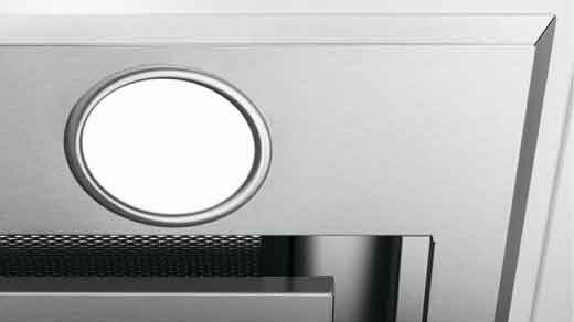 Hotte de cuisine avec éclairage LED