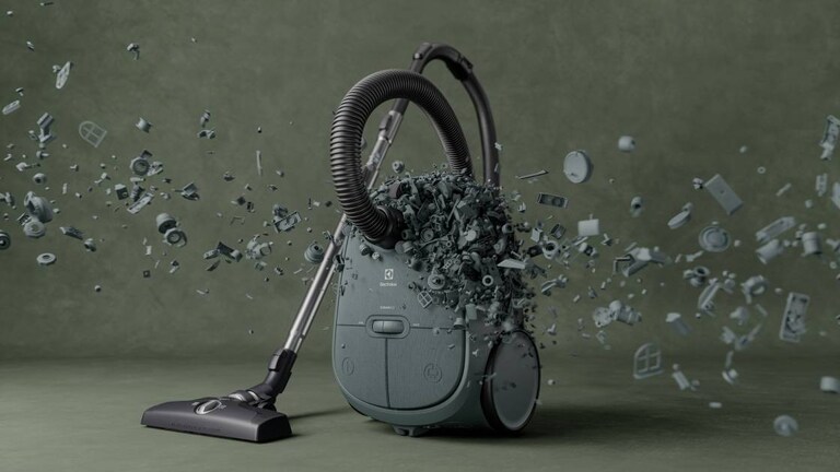 Aspirateur en plastique recyclé