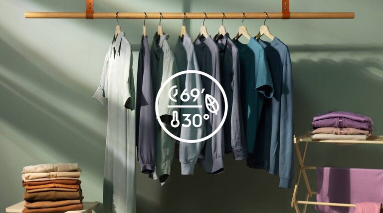 La lessive sur cintres