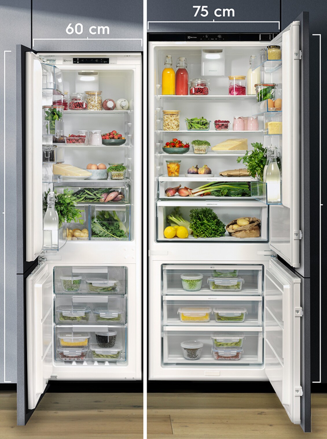 Réfrigérateur congélateur encastrable grande capacité MaxiSpace Electrolux — free download