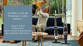 Offre de remboursement petit électroménager Electrolux
