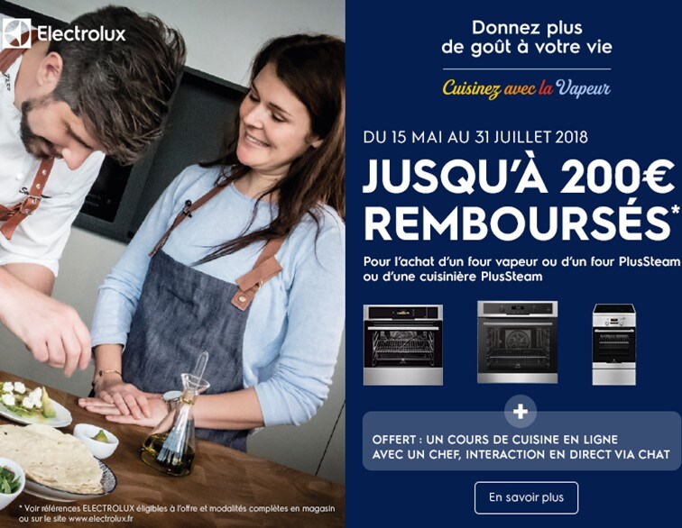Offre de remboursement four vapeur