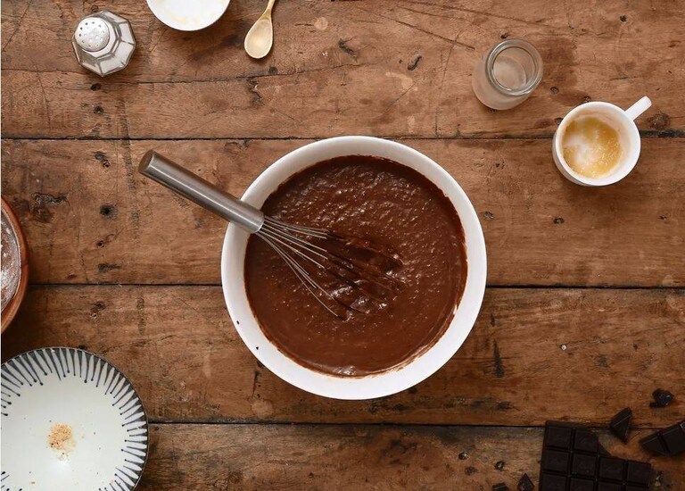 Crème chocolat sous vide cuite au four 